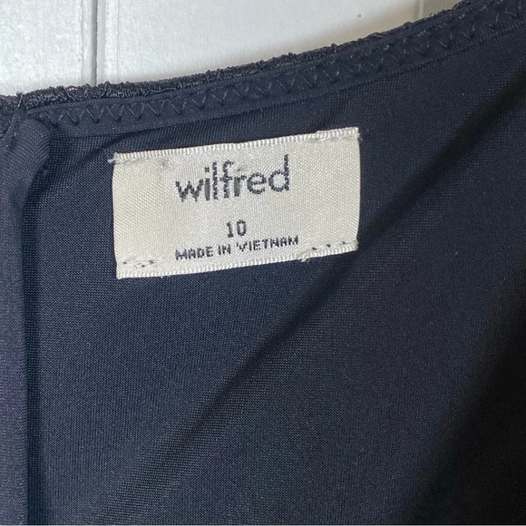 Wilfred | Black Long Sleeve Lace Dress - Size 10 - Picture 4 of 6